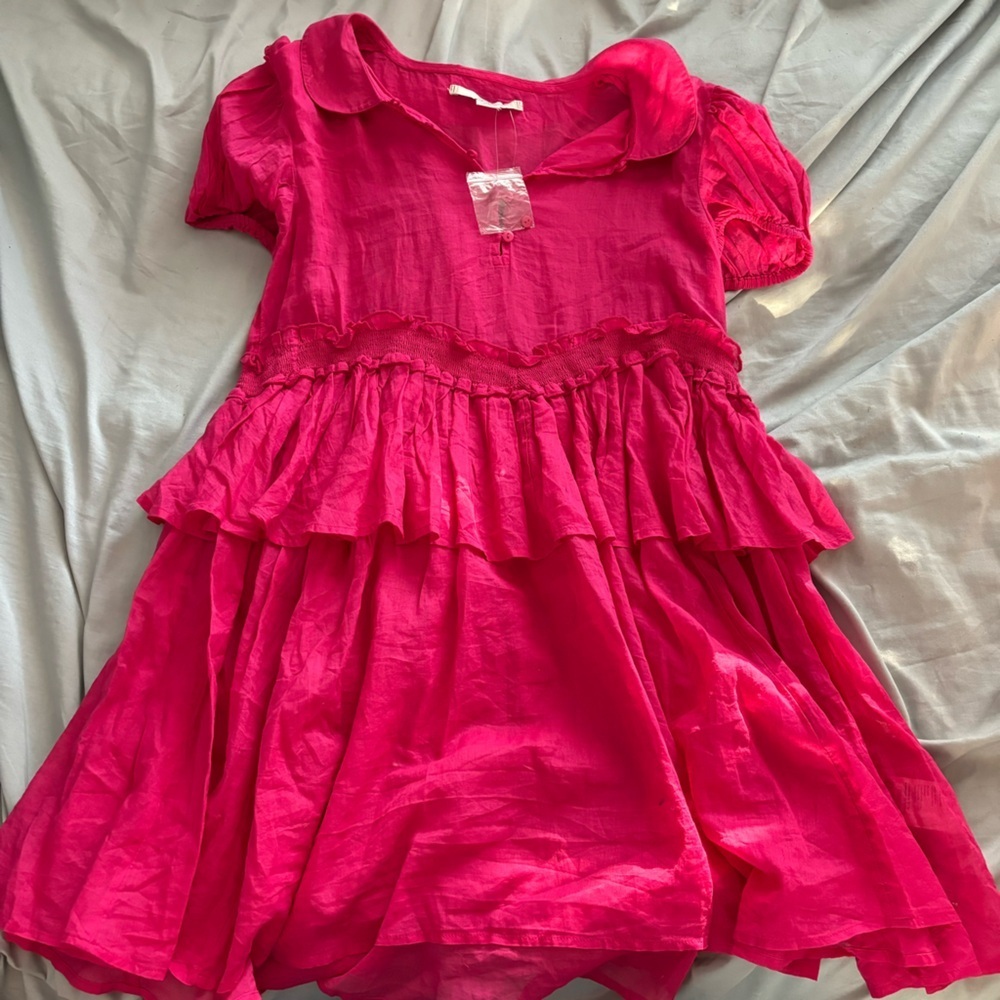 Urban Outfitters Pink Babydoll Mini Dress